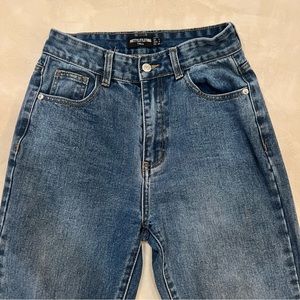 Pretty Little Thing Dark Wash Straight Jeans